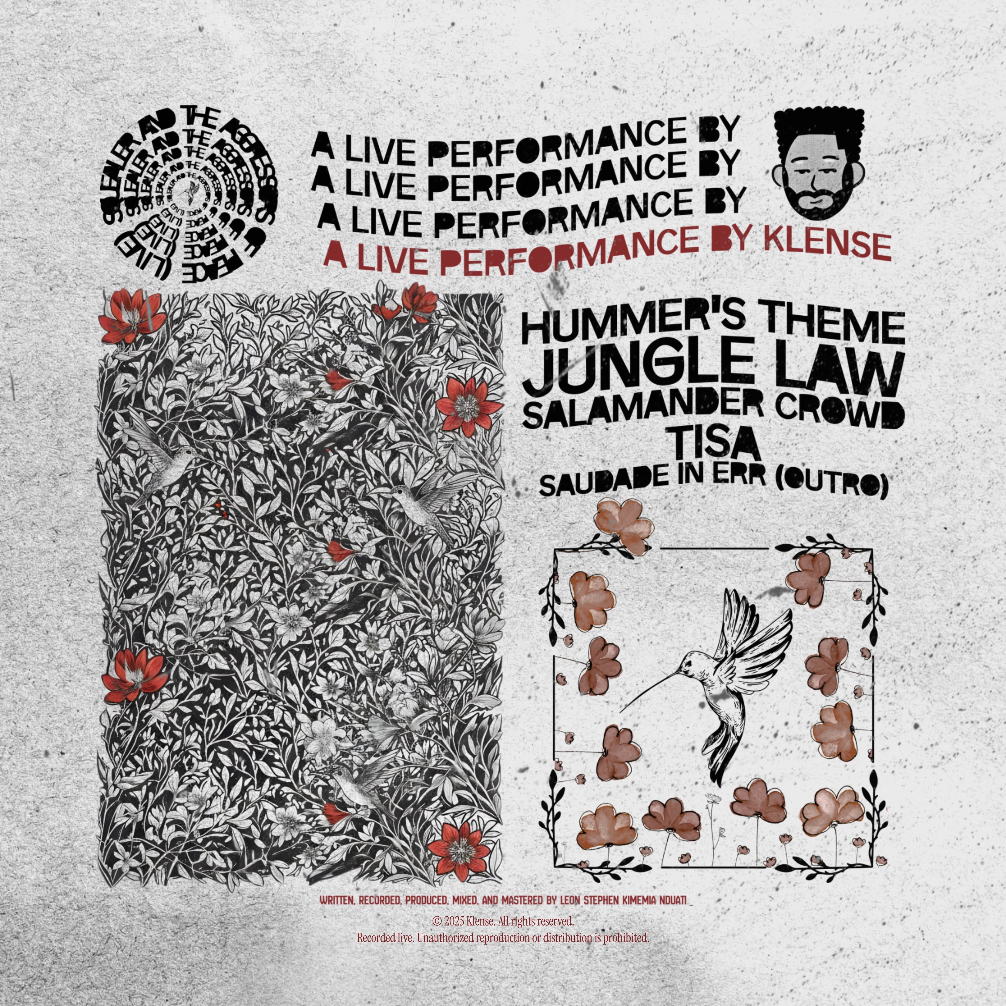 Squealer and the Aggressors of Peace (Live) Back Cover